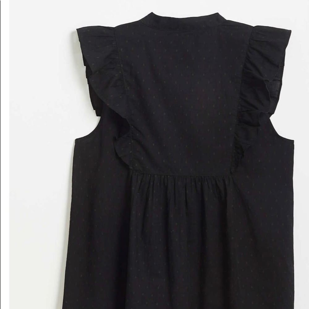 LOFT Clip Dot Ruffle Shell - Picture 2 of 5